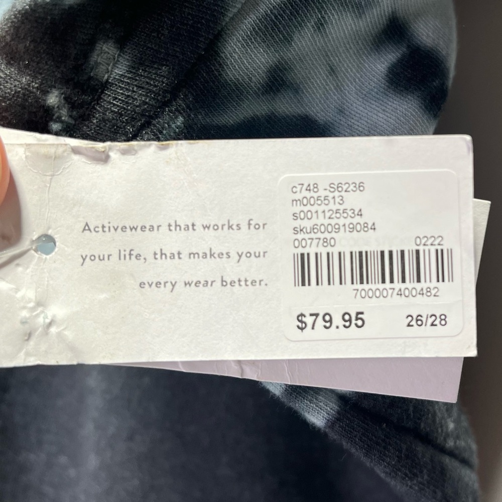 LIVI Lane Bryant Casual Tie Dye Hooded Sweatshirt Dress Terry Active - Picture 4 of 5